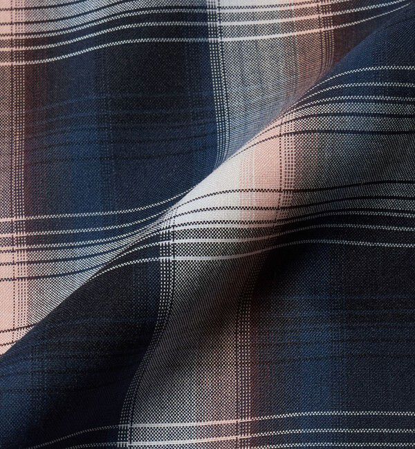 BEAUTY&YOUTH UNITED ARROWS「尾州 TW オンブレ チェック レギュラー シャツ GRANDE TAPERD型 ウォッシャブル MADE IN JAPAN」|シャツ・ブラウス|