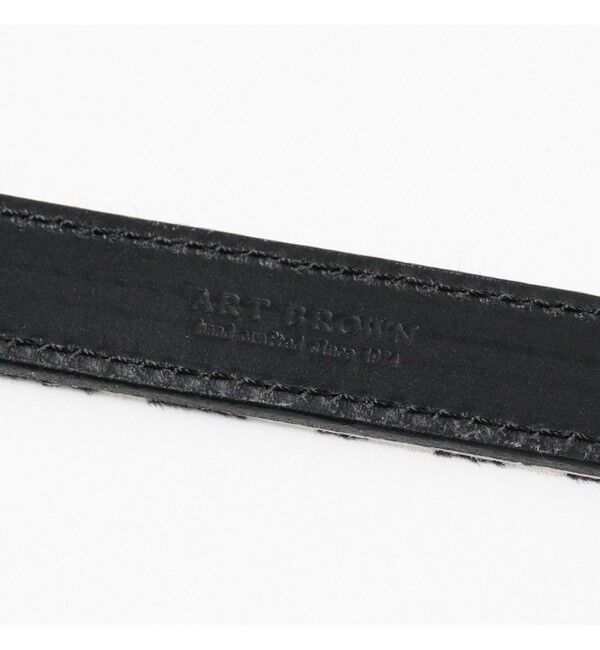 Ray BEAMS 「ART-BROWN / ヘアー カーフ ベルト」|ベルト|