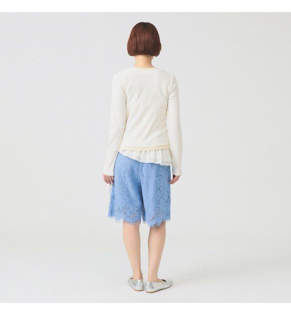 Ray BEAMS 「レース スカラヘム ハーフ パンツ」|その他|