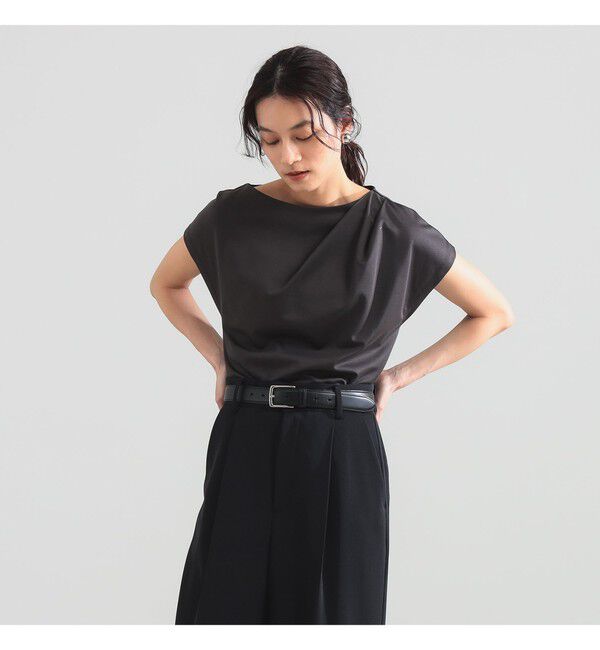 Demi-Luxe BEAMS 「アシンメトリー ドレープ プルオーバー」|Tシャツ・カットソー|