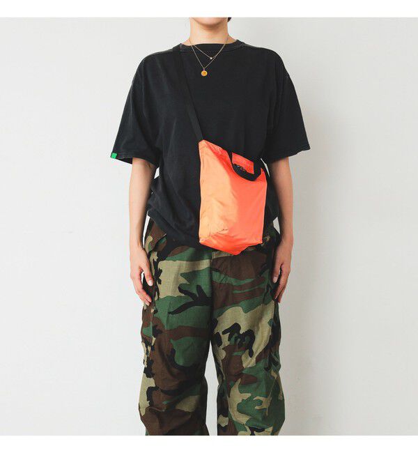 BEAMS「リップストップ ショルダートートバッグ S」|ポーチ|SAFTY_ORANGE