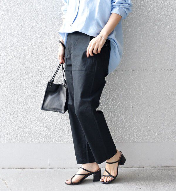 SHIPS for women「《一部追加予約》【WEB限定】ストレッチ ベーシック ベイカー パンツ」|その他|