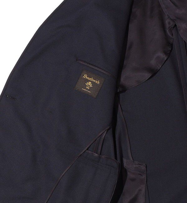 SHIPS「Southwick: PAXTON ウール ネイビー ダブルブレザー」|テーラードジャケット|