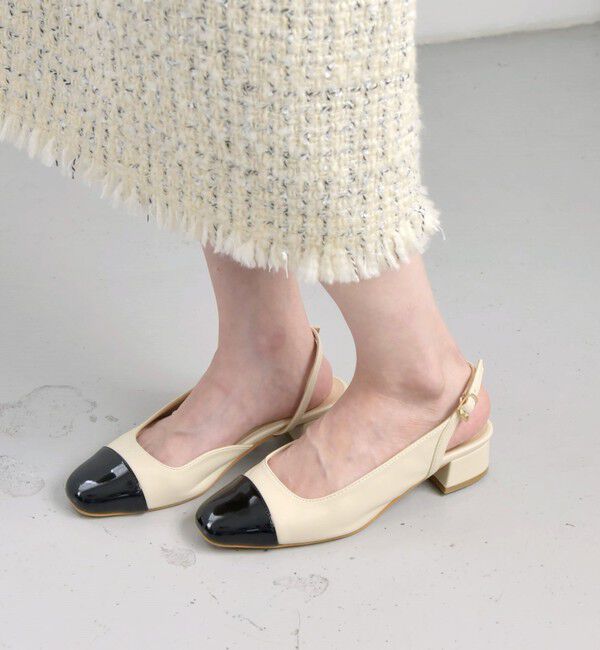 quaranciel「quaranciel: バック ストラップ パンプス」|パンプス|ベージュ