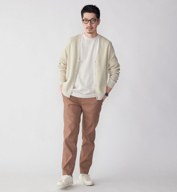 SHIPS「SHIPS: 〈手洗い可能〉12ゲージ ペーパーミックス ヤーン Vカーディガン」|カーディガン|