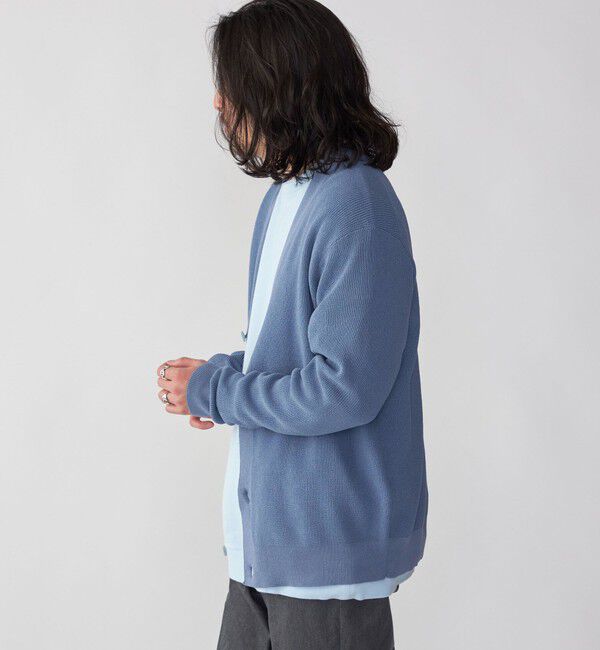 SHIPS「SHIPS: 〈手洗い可能〉12ゲージ ペーパーミックス ヤーン Vカーディガン」|カーディガン|