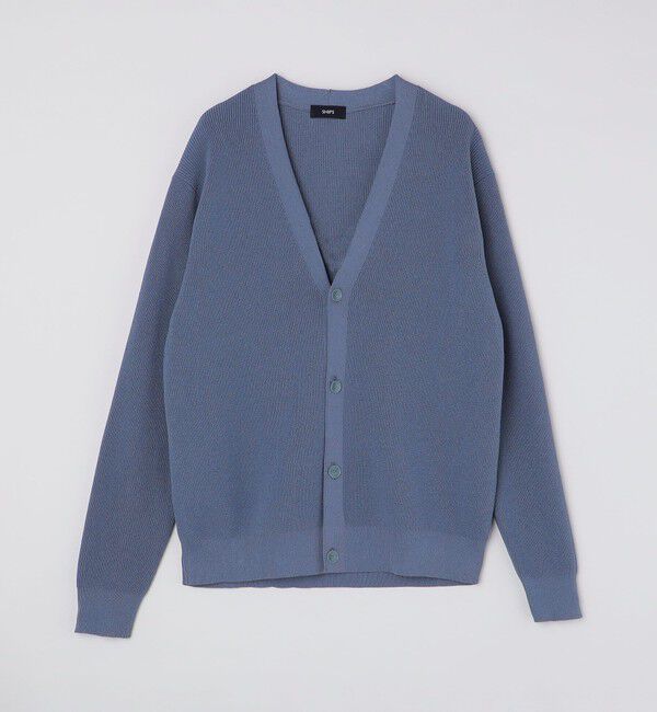SHIPS「SHIPS: 〈手洗い可能〉12ゲージ ペーパーミックス ヤーン Vカーディガン」|カーディガン|