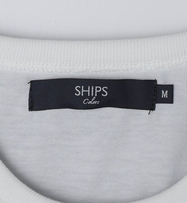 SHIPS Colors 「SHIPS Colors:〈手洗い可能〉フェイクレイヤード キーネック ショートスリーブ」|Tシャツ・カットソー|
