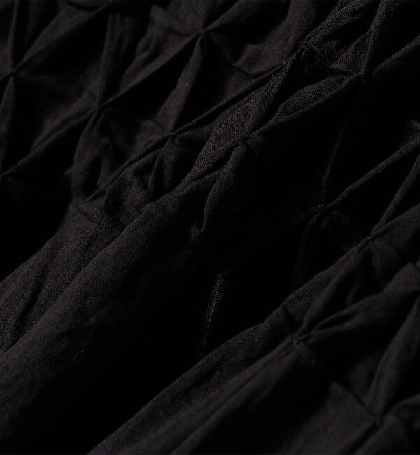 SHIPS any「SHIPS any:〈洗濯機可能〉ハンドスモッキング コットン フレア ブラウス」|シャツ・ブラウス|