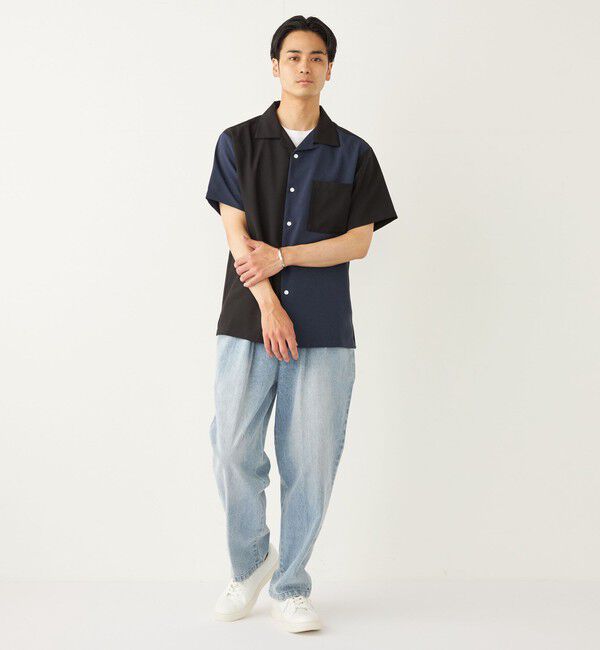 SHIPS Colors 「SHIPS Colors:ポリトロ オープンカラー シャツ(セットアップ対応可能)◇」|シャツ・ブラウス|