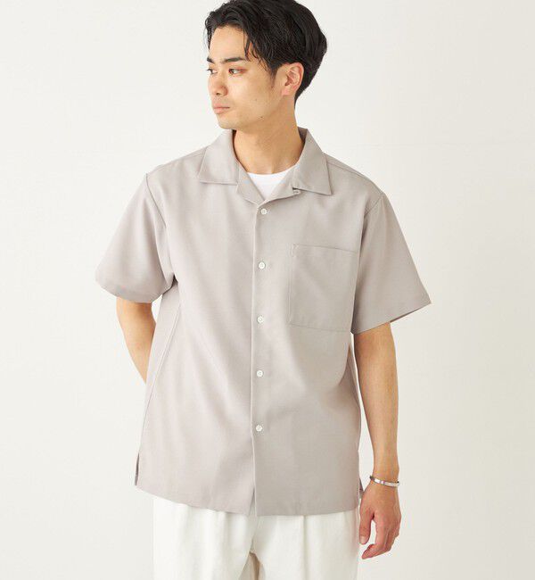 SHIPS Colors 「SHIPS Colors:ポリトロ オープンカラー シャツ(セットアップ対応可能)◇」|シャツ・ブラウス|