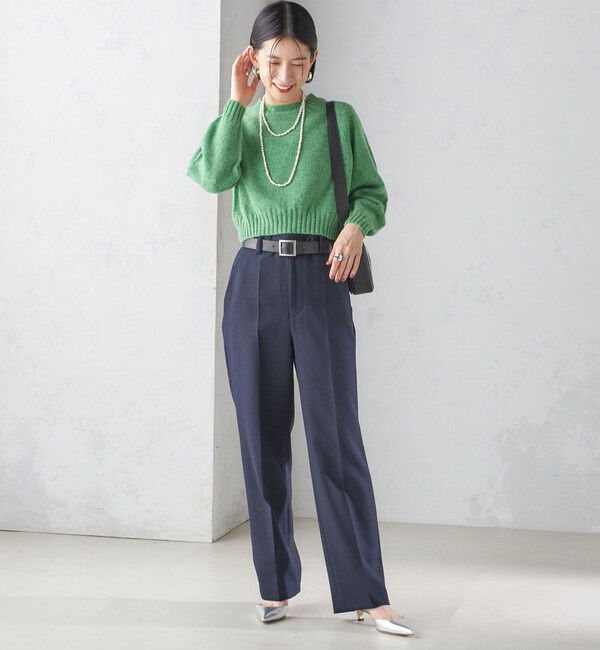 SHIPS for women「Harley of Scotland:〈手洗い可能〉:クロップド プルオーバー」|ニット・セーター|