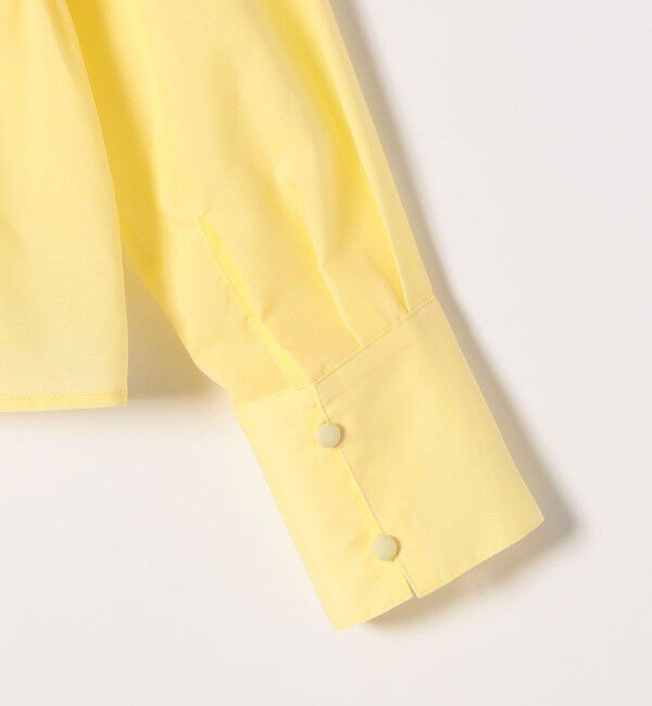 SHIPS any「《一部追加予約》【WEB限定】SHIPS any:〈洗濯機可能〉シアー シャーリング プチフリル ペプラム ブラウス」|シャツ・ブラウス|