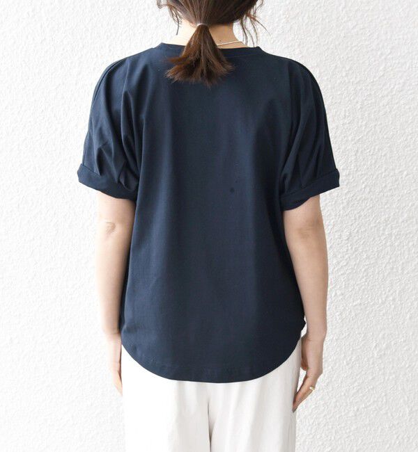 SHIPS any「SHIPS any:〈UVカット/接触冷感/吸水速乾/洗濯機可能〉USAコットン ツイスト TEE」|Tシャツ・カットソー|