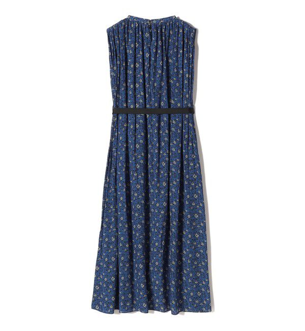 SHIPS for women「〈手洗い可能〉割繊 フラワー プリント ノースリーブ ワンピース」|ワンピース|