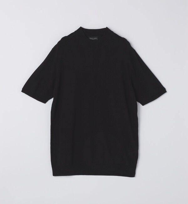 SHIPS「ROBERTO COLLINA: LUPETTO MOCK TEE」|ニット・セーター|ブラック