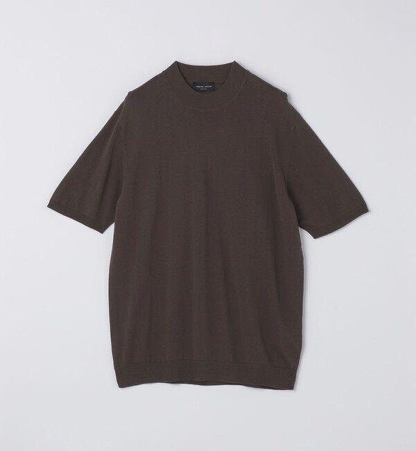 SHIPS「ROBERTO COLLINA: LUPETTO MOCK TEE」|ニット・セーター|ブラウン