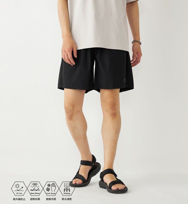 SHIPS Colors 「SHIPS Colors:〈UVカット・接触冷感・吸水速乾〉COOL TOUCH ショートパンツ」|その他|ブラック