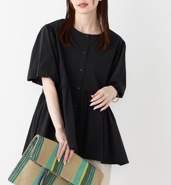 SHIPS Colors 「SHIPS Colors:〈接触冷感・UVカット・撥水〉マルチファンクション 羽織 シャツ◇」|シャツ・ブラウス|ブラック