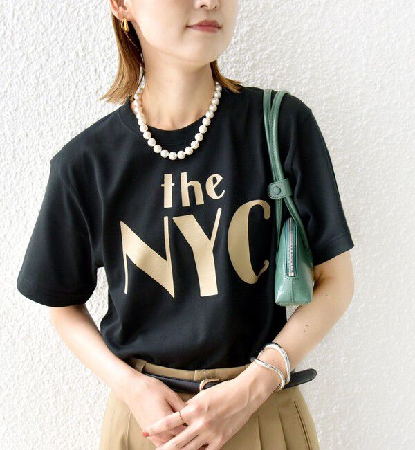 SHIPS for women「【WEB限定】コットン 天竺 ロゴ プリント TEE」|Tシャツ・カットソー|