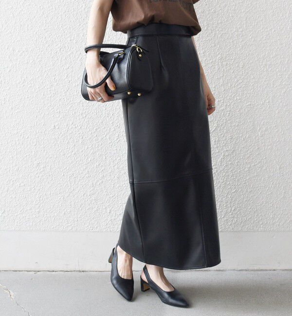 SHIPS any「SHIPS any: クロス ステッチ Iライン スカート」|タイト|