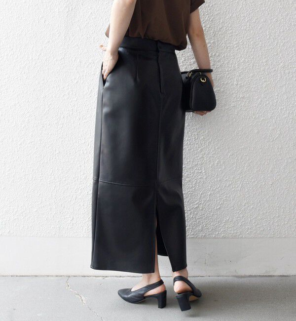 SHIPS any「SHIPS any: クロス ステッチ Iライン スカート」|タイト|