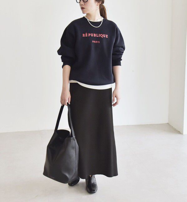 quaranciel「ANGE IN DISGUISE:〈手洗い可能〉デザイン ロゴ プリント スウェット」|スウェット・ジャージ|