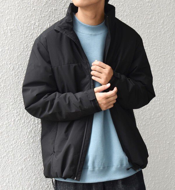 SHIPS any「【WEB限定】SHIPS any:〈撥水/防風/洗濯機可能〉オールウェザー SORONA(R) 中綿 スタンド ブルゾン◇」|ブルゾン・スタジャン|ブラック