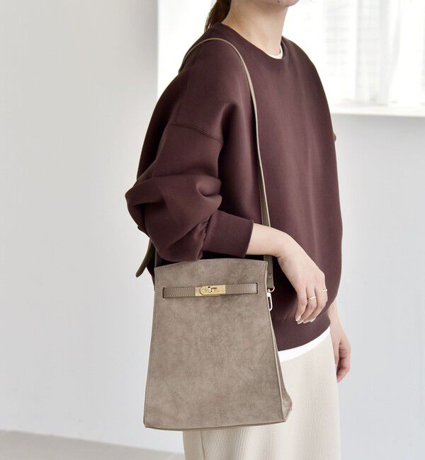 quaranciel「quaranciel: ベルトデザイン スクエア ショルダー バッグ」|ショルダー・メッセンジャー|