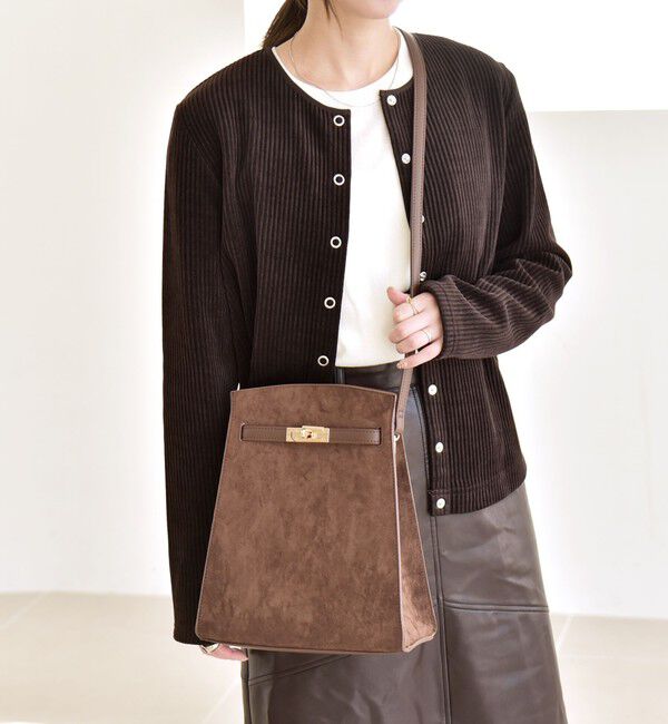 quaranciel「quaranciel: ベルトデザイン スクエア ショルダー バッグ」|ショルダー・メッセンジャー|