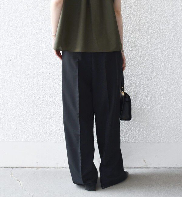 SHIPS any「《一部追加予約》SHIPS any:〈手洗い可能〉2タック ワイド パンツ」|スラックス|