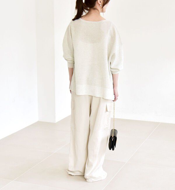 quaranciel「quaranciel:〈洗濯機可能〉ツイル ワイド イージー カーゴ パンツ」|カーゴ|