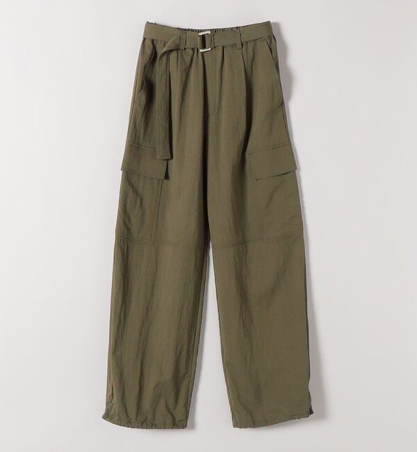 quaranciel「quaranciel:〈洗濯機可能〉ツイル ワイド イージー カーゴ パンツ」|カーゴ|