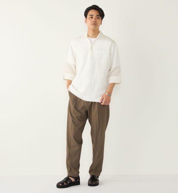 SHIPS Colors 「《一部追加予約》SHIPS Colors:ユーロリネン カプリ シャツ◆」|シャツ・ブラウス|