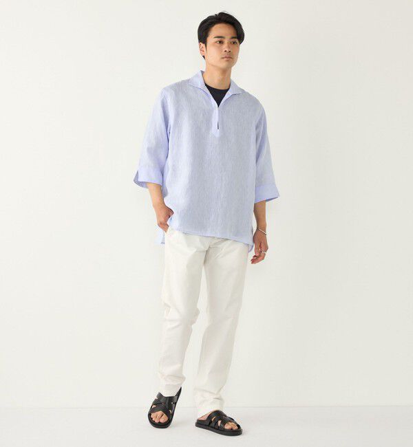 SHIPS Colors 「《一部追加予約》SHIPS Colors:ユーロリネン カプリ シャツ◆」|シャツ・ブラウス|