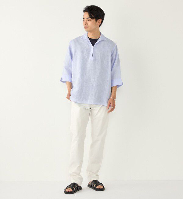 SHIPS Colors 「《一部追加予約》SHIPS Colors:ユーロリネン カプリ シャツ◆」|シャツ・ブラウス|