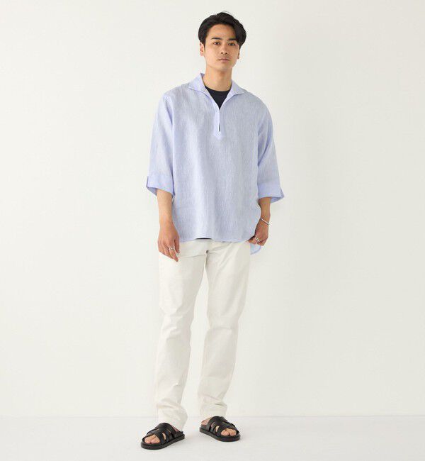 SHIPS Colors 「《一部追加予約》SHIPS Colors:ユーロリネン カプリ シャツ◆」|シャツ・ブラウス|