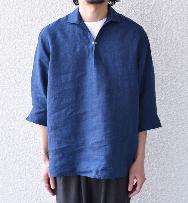 SHIPS Colors 「《一部追加予約》SHIPS Colors:ユーロリネン カプリ シャツ◆」|シャツ・ブラウス|