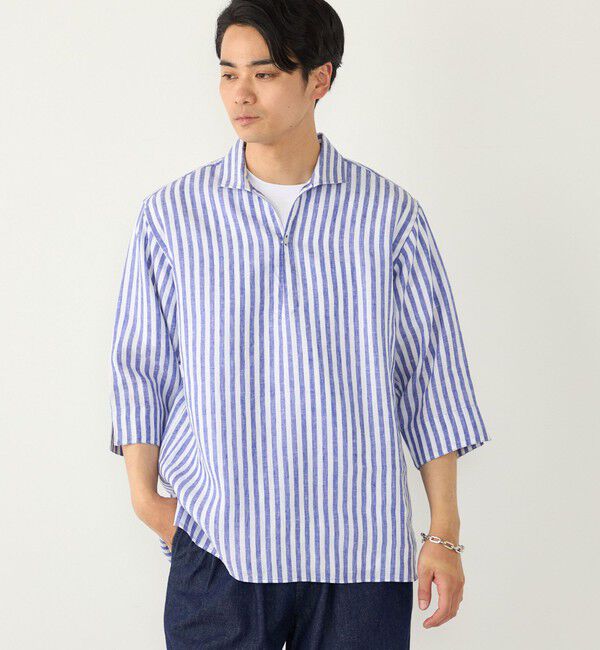 SHIPS Colors 「《一部追加予約》SHIPS Colors:ユーロリネン カプリ シャツ◆」|シャツ・ブラウス|