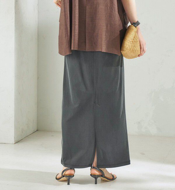 SHIPS for women「《予約》〈手洗い可能〉フィブリル ジャージー ロング スカート」|スカート|