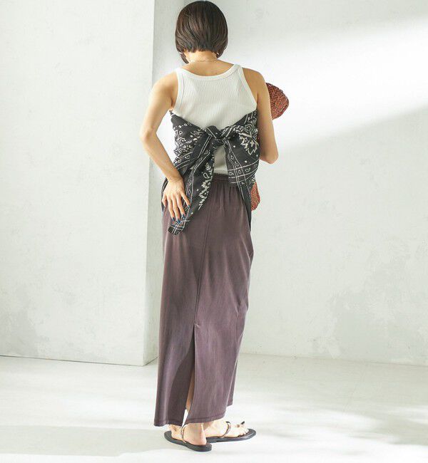 SHIPS for women「《予約》〈手洗い可能〉フィブリル ジャージー ロング スカート」|スカート|