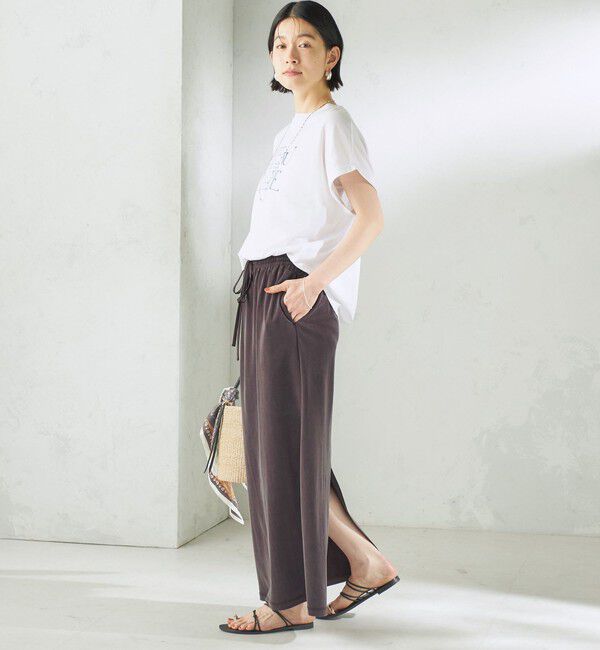 SHIPS for women「《予約》〈手洗い可能〉フィブリル ジャージー ロング スカート」|スカート|