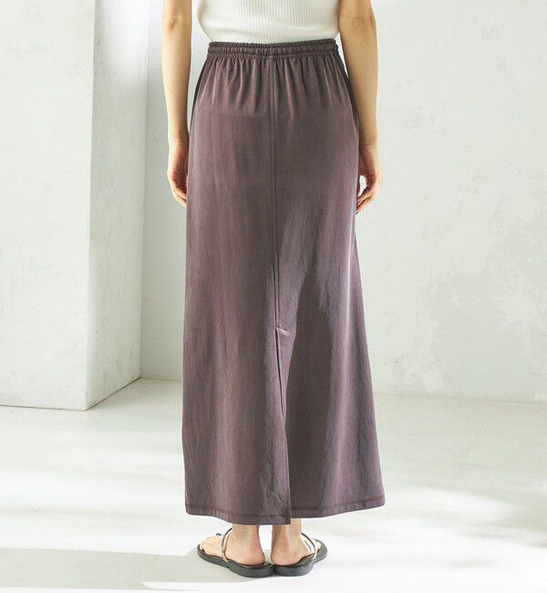 SHIPS for women「《予約》〈手洗い可能〉フィブリル ジャージー ロング スカート」|スカート|