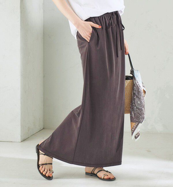 SHIPS for women「《予約》〈手洗い可能〉フィブリル ジャージー ロング スカート」|スカート|