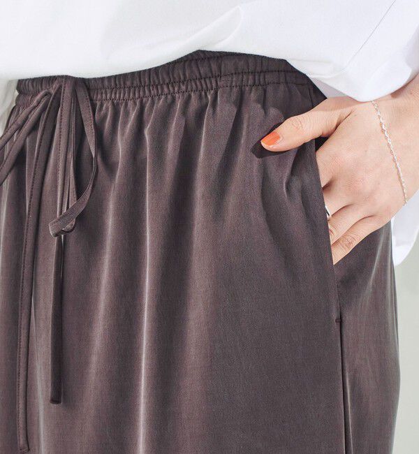 SHIPS for women「《予約》〈手洗い可能〉フィブリル ジャージー ロング スカート」|スカート|