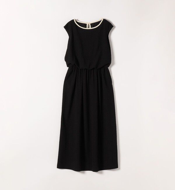 SHIPS any「《予約》SHIPS any:〈洗濯機可能〉ブラウジング バイカラー フレンチスリーブ ワンピース」|ワンピース|