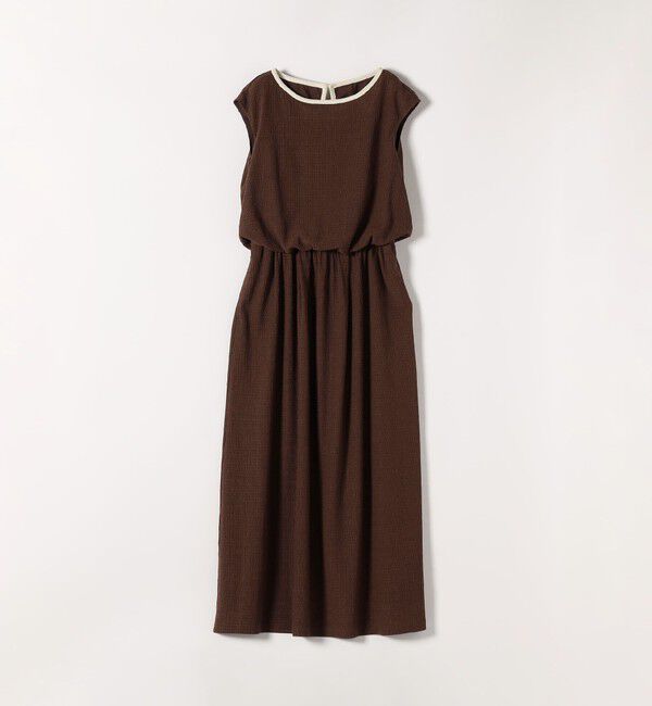 SHIPS any「《予約》SHIPS any:〈洗濯機可能〉ブラウジング バイカラー フレンチスリーブ ワンピース」|ワンピース|