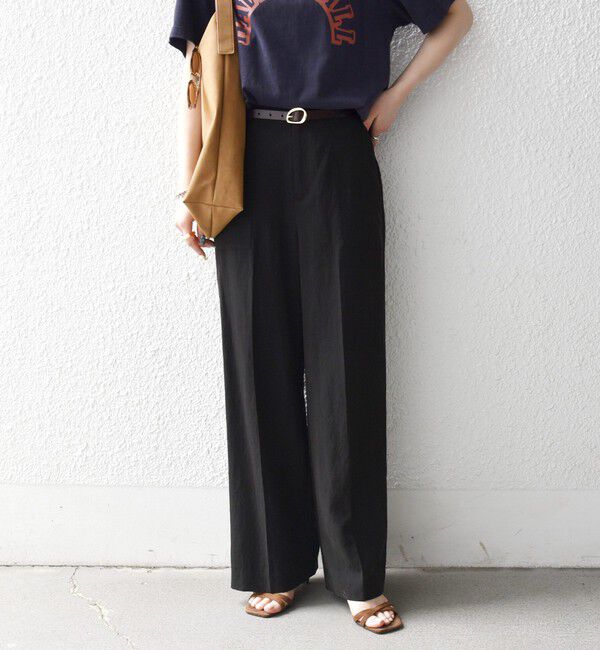 SHIPS any「《予約》SHIPS any:〈手洗い可能〉センター プレス アジャスト ボタン ベイカー パンツ」|その他|