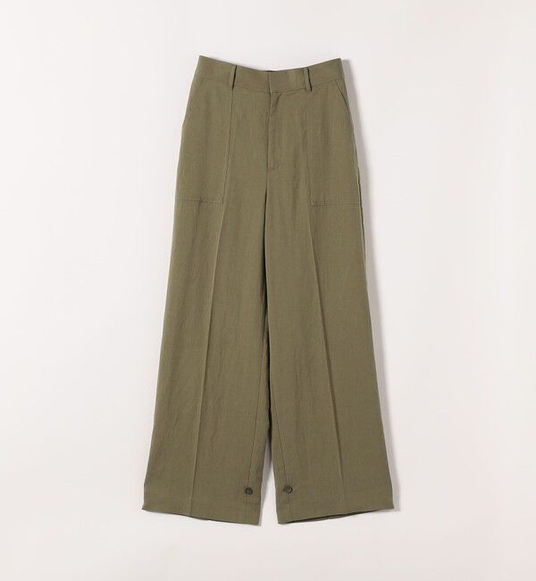 SHIPS any「《予約》SHIPS any:〈手洗い可能〉センター プレス アジャスト ボタン ベイカー パンツ」|その他|