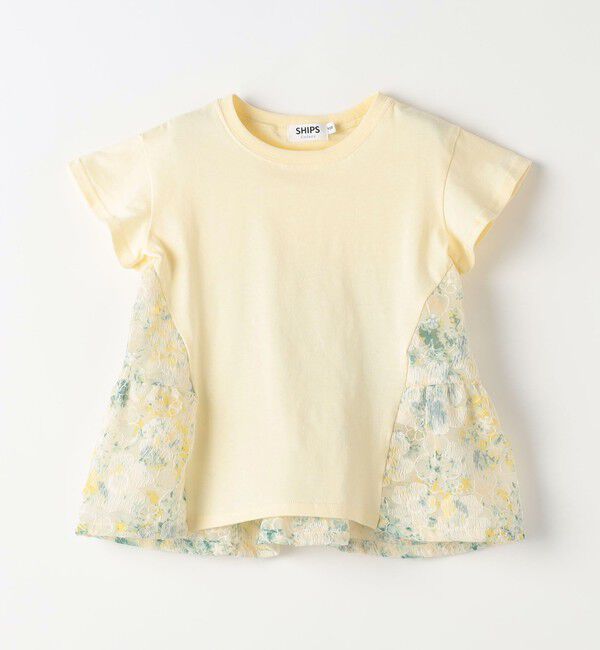 SHIPS Colors 「SHIPS Colors:90～140cm /〈洗濯機可能〉ドッキング チュニック Tシャツ」|Tシャツ・カットソー|グリーン